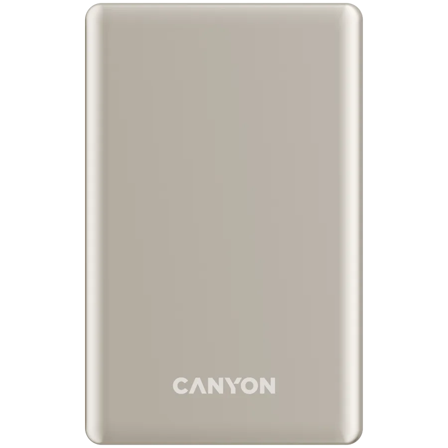 CANYON power bank OnPower 505 slim Magnetic 5000 mAh PD20W Bež