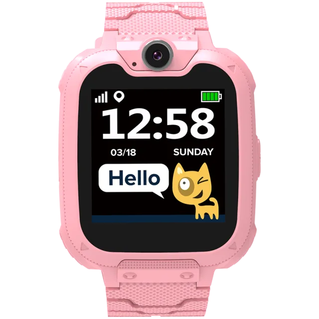 CANYON Tommy KW-31, Kids smartwatch, 1.54 inch colorful screen, Camera 0.3MP, Mirco SIM card, 32+32MB, GSM(850/900/1800/1900MHz), 7 games inside, 380mAh battery, compatibility with iOS and android, re