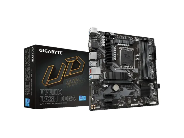 Gigabyte MB [B760M DS3H DD4]LGA1700; 4xDDR4; 2xM.2; 4xSATA4xSATA; 6xUSB; HDMI, 2xDP; mATX