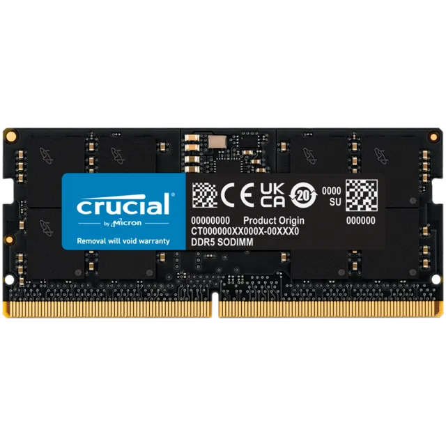 Crucial 32GB DDR5-5600 SODIMM CL46 (16Gbit) Tray