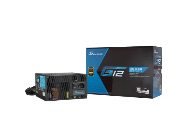 Seasonic G12 GC80 850W Gold PC ATX 80 PLUS Gold Active 12 cm, Black