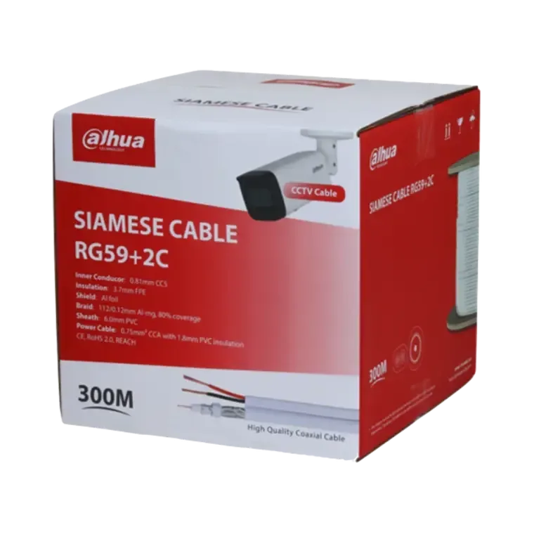 Dahua kabl 100m RG59 coaxial sa napojnim PFM941I-RG59N/21-300-white(36x)