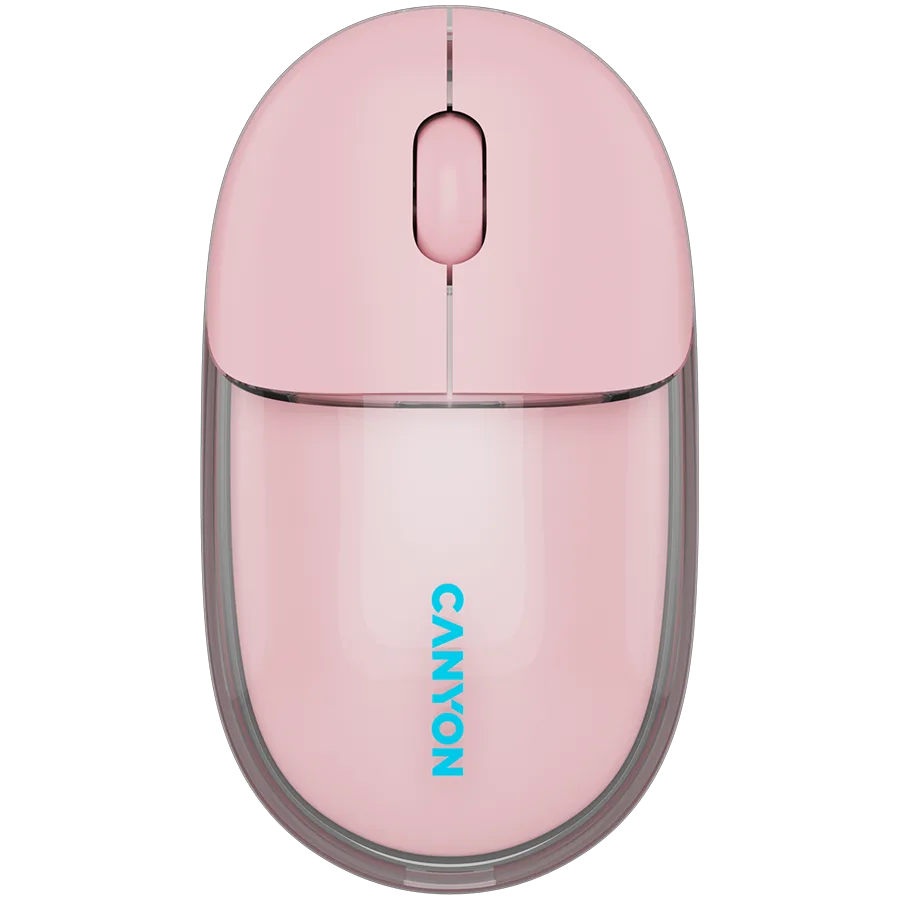 CANYON mouse OnClick 24 BT/ Wireless Transparent/Pink