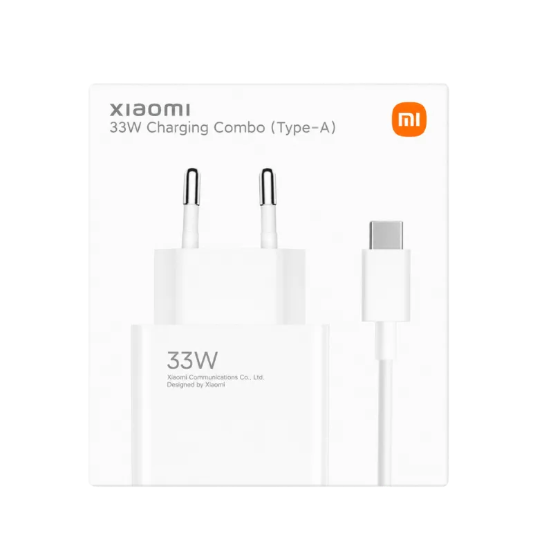 Xiaomi 33W Charger (Type A) + kabal tip C EU