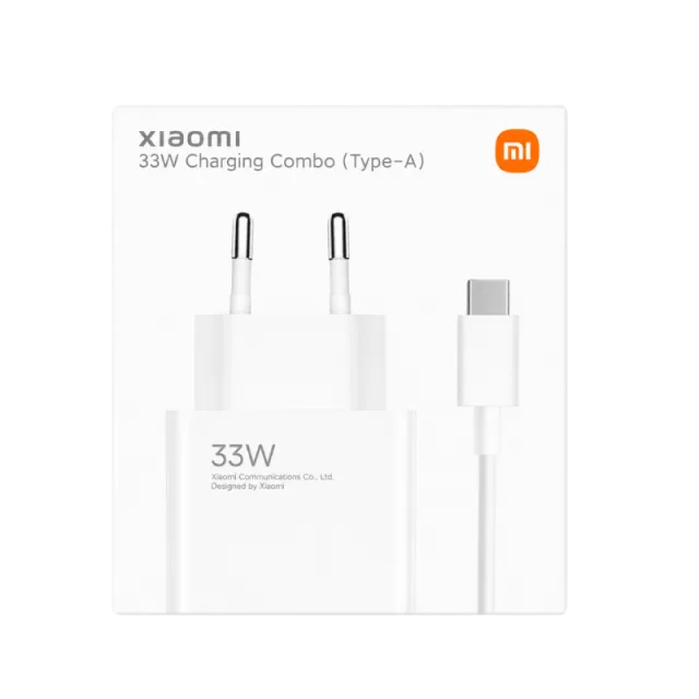 Xiaomi 33W Charger (Type A) + kabal tip C EU
