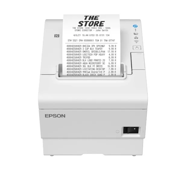 POS printer Epson TM-T88VII-111,USB,ETH,SRL,PS,WHT