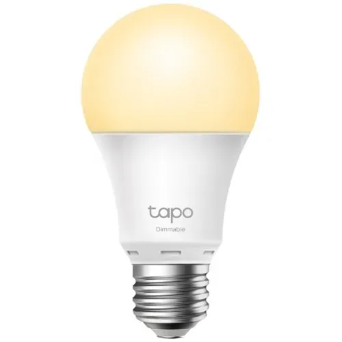 TP-Link Tapo L510E Smart Wi-Fi Light Bulb, Dimmable, E27 base, 2700K, 220V, 50/60 Hz, 60W Equivalent, Energy Class A+, 2.4GHz, 802.11b/g/n, Tapo APP, Works with Alexa and Google Assistant, Timer and S