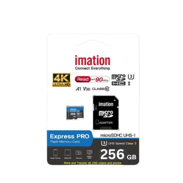 IMATION microSD 256GB UHS-I U3 V30 4K + adapter