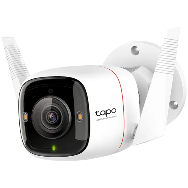 TP-Link Tapo C325WB Outdoor Security Wi-Fi Camera, 2K QHD (2688x1520), F1.0, 2.4 GHz,2T2R,2 × External Antennas, 1 × Ethernet Port,Night-Piercing Color Vision, Smart AI Detection and Notifications (mo