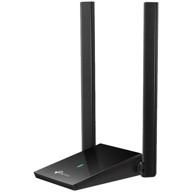 TP-Link Archer TX20U Plus AX1800 High Gain Dual Band Wi-Fi 6 USB Adapter, 1201 Mbps at 5 GHz + 574 Mbps at 2.4 GHz, 2× High Gain External Antennas ( Adjustable, Multi-Directional ), USB 3.0, Extension