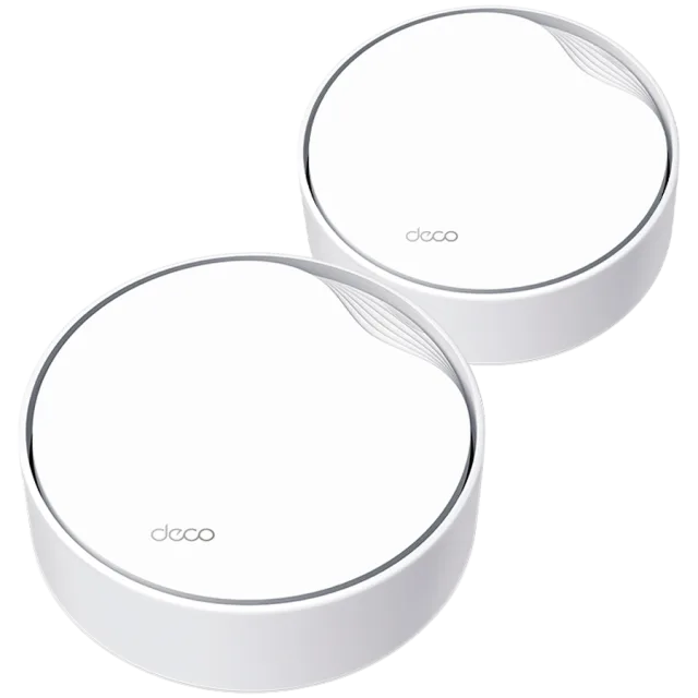 TP-Link Deco X50-PoE (2-pack) AX3000 Whole Home Mesh Wi-Fi 6 System with PoE, 574 Mbps at 2.4 GHz + 2402 Mbps at 5 GHz, 4× Internal Antennas, 1× 2.5 Gigabit Port + 1× Gigabit Port (WAN/LAN auto-sensin