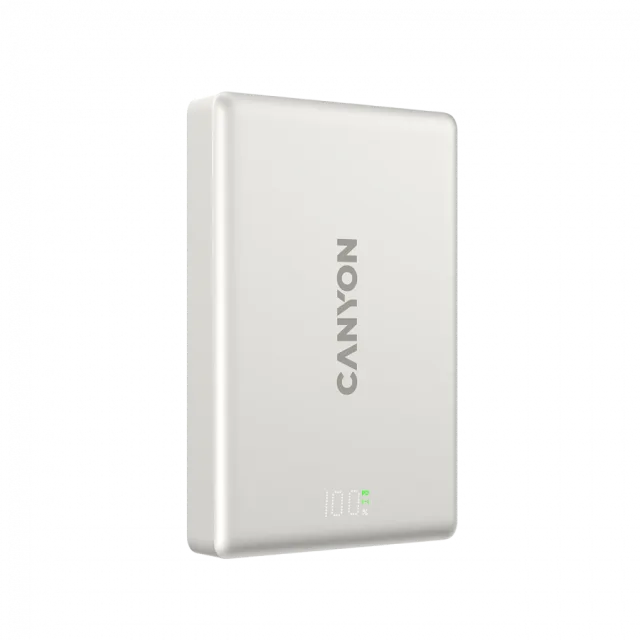 CANYON magnetic power bank OnPower 511 PD20W 10000mAh Aluminium Star Sivi