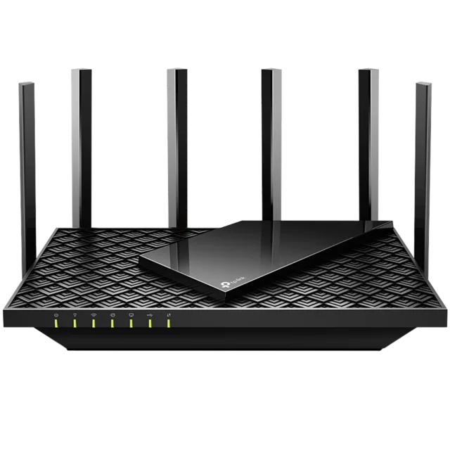 TP-Link Archer AX72 AX5400 Dual-Band Gigabit Wi-Fi 6 Router, 574 Mbps (2.4 GHz) + 4804 Mbps (5 GHz), 6× Antennas, Qualcomm 1 GHz Dual-Core CPU, 1× G WAN + 4× G LAN, 1 x USB 3.0, 4x4 MIMO,OFDMA,OFS,4T4