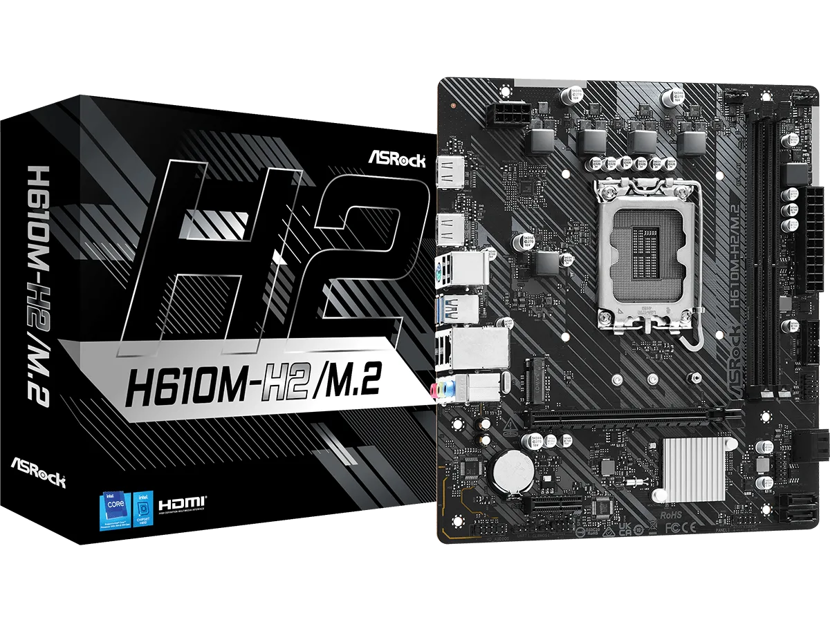 ASROCK MB H610M-H2/M.22xDDR4, M.2, 4xSATA, 2xHDMImicroATX