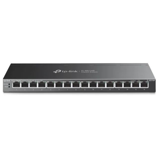 Switch TP-Link Omada 16-Port Gigabit Desk/Rack TL-SG116P 16-Port PoE+