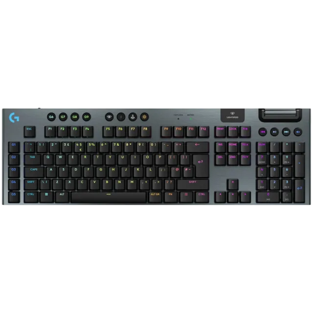 LOGITECH G915 X LIGHTSPEED Wireless Gaming Keyboard - BLACK - US INT'L - 2.4GHZ/BT  - EMEA28i-935 - TACTILE