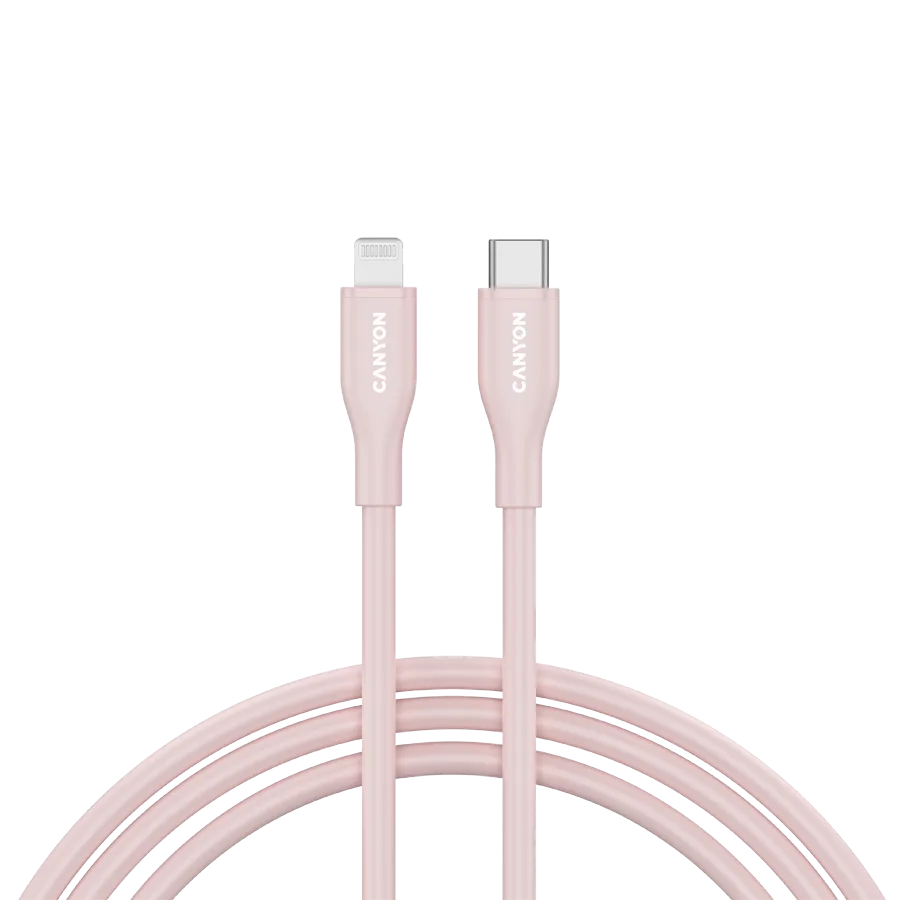 CANYON cable CLNM60 C-L 60W MFI 1m Silicon Pink