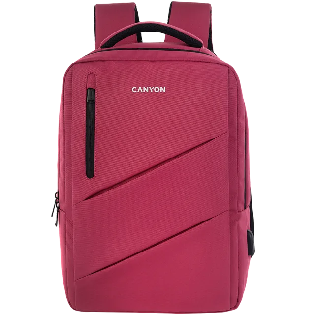 CANYON backpack BPE-5 Urban USB 15.6'' Red