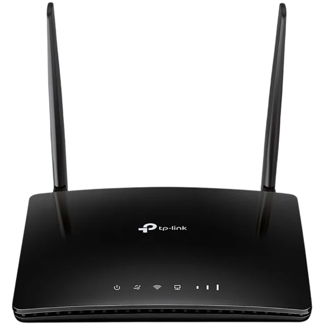 TP-Link Archer MR402 AC1200 Wireless Dual Band 4G LTE Router, Build-In 150Mbps 4G LTE Modem, 867 Mbps at 5 GHz + 300 Mbps at 2.4 GHz, 4G Cat4 150/50 Mbps, 2x Antennas, 3x Fast Ethernet LAN Ports, 1x F