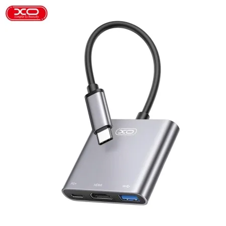 XO HUB011 3in1 Type-C multifunkcional docking station