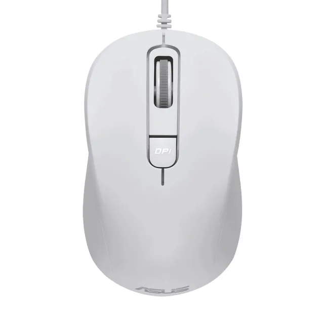 Miš ASUS MU101C Wired Blue Ray, žični, tih, bijeli