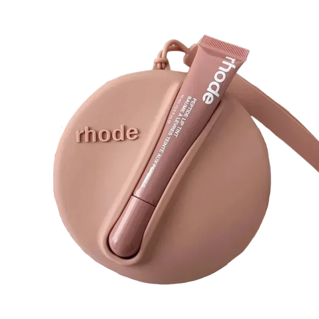 Rhode ROUND torbica with lipstick Puder