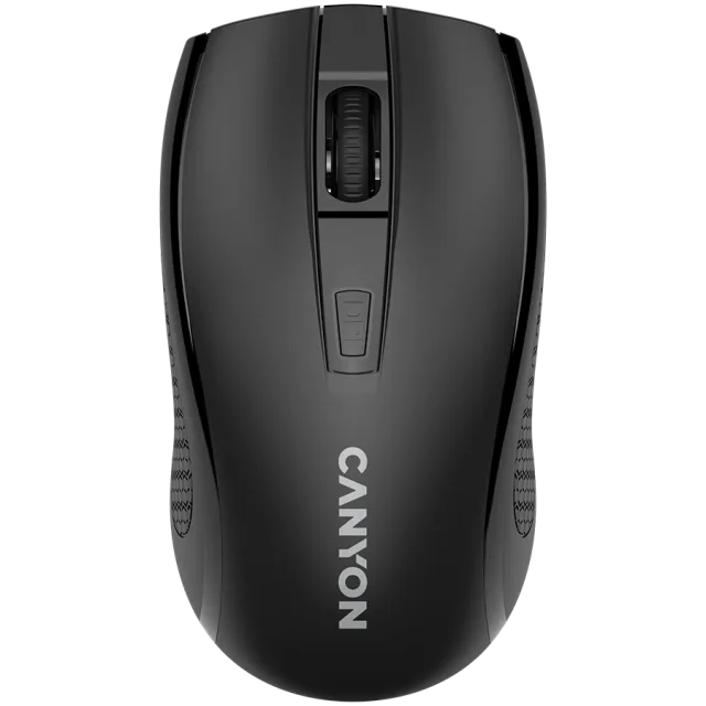CANYON MW-7, 2.4Ghz wireless mouse, 6 buttons, DPI 800/1200/1600, with 1 AA battery ,size 110*60*37mm,58g,black