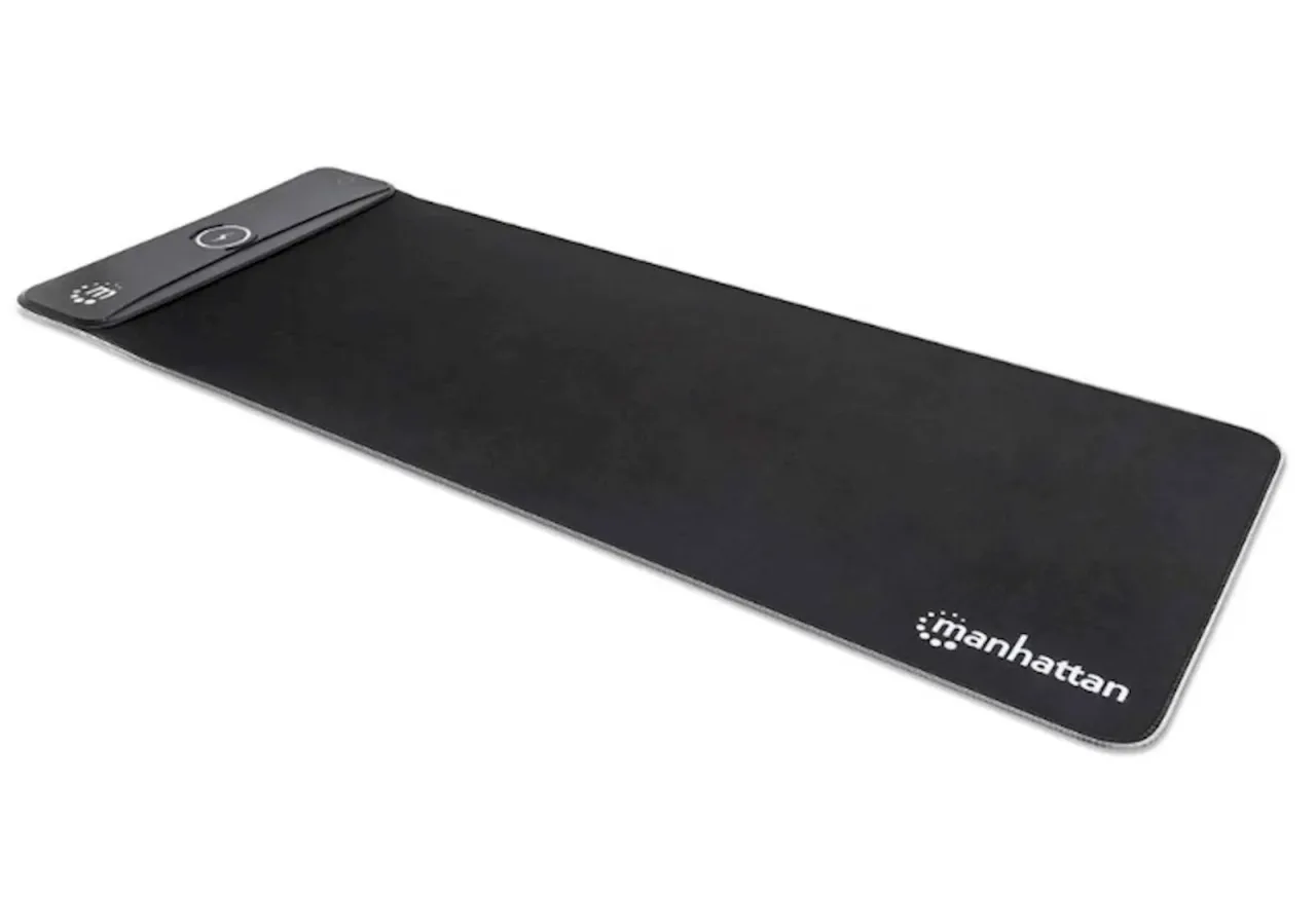 Podloga za miš MANHATTAN XXL RGB LED+WL CHAREGER
