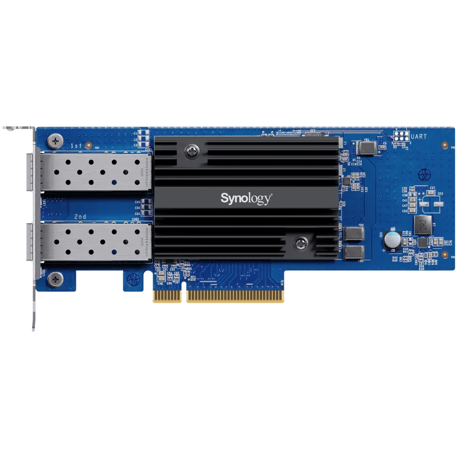 E10G30-F2Dual-port 10GbE SFP+ add-in card for Synology systems