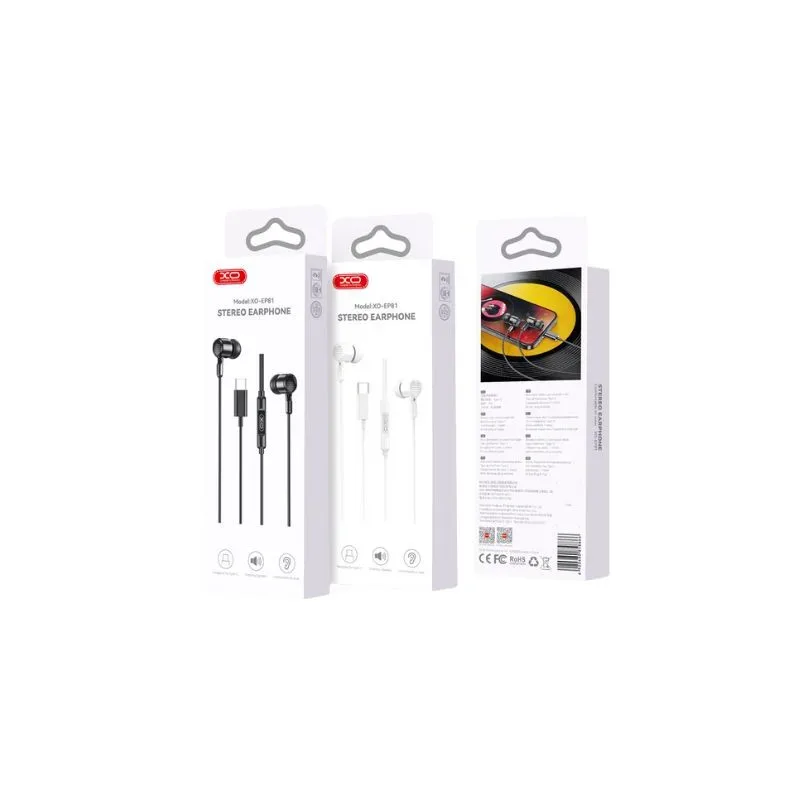 Slusalice XO EP81 In-ear Type-C White
