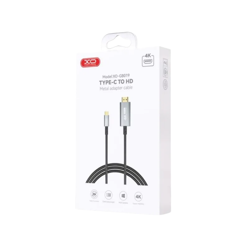 USB kabal XO GB019 HDMI Tip-C 1,8m
