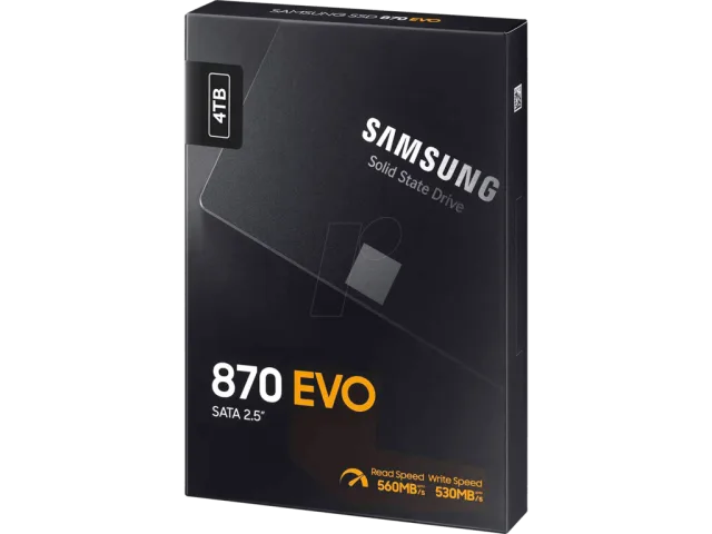 Samsung SSD 4TB 870 EVO2.5'' SATA3;V-NAND MLC560MB/s read,530MB/s write