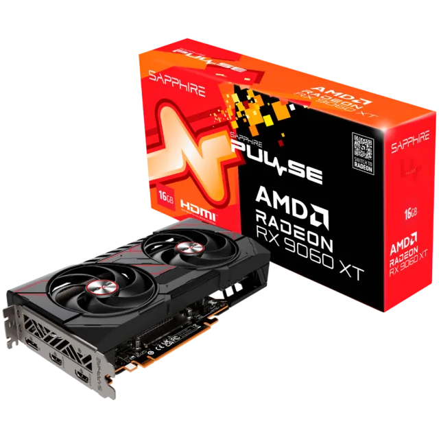 SAPPHIRE PULSE AMD RADEON RX 9060 XT GAMING OC 16GB DUAL HDMI / DP