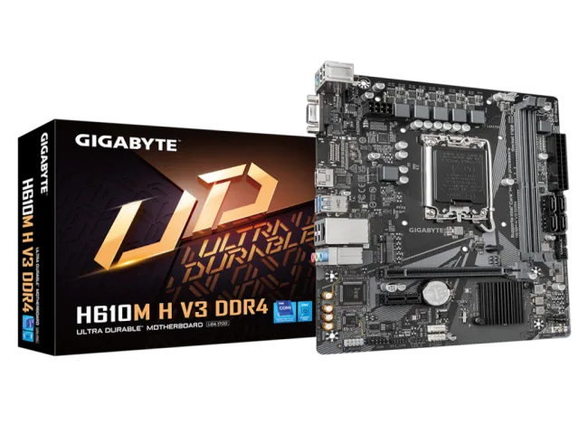 Gigabyte MB H610M H V3 DDR4LGA1700; 2xDDR4; M.2, 4xSATA6xUSB; VGA, HDMI; mATX