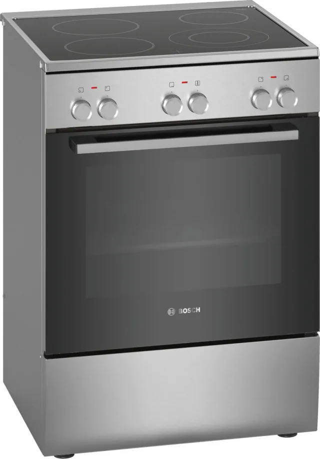 BOSCH električni štednjak Serie 2|, A, 66L,ravna ploča INOX, 7 programa, 3D HotAir,