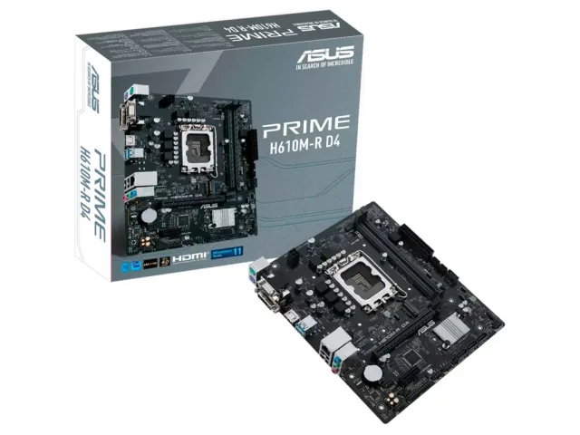 ASUS PRIME H610M-R-SILGA 1700, 2x DDR5,1x M.2,6xUSB 1x DP, 1x VGA, 1x HDMI, mATX