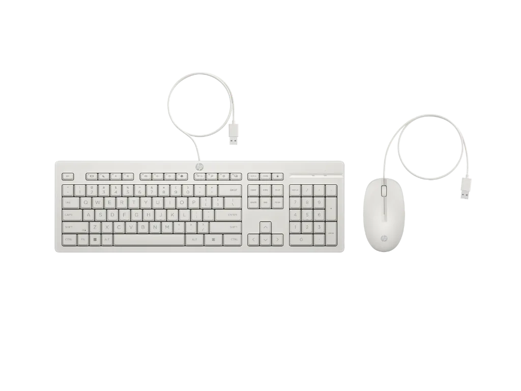 HP 225 Wired MSE and KB G2HP 225 Wired MSE and KB G2HP 225 Wired MSE and KB G2 MOUSE+KB WHIT