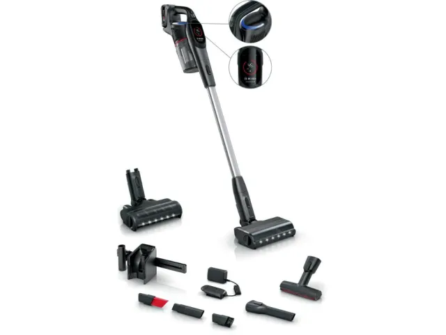 BOSCH Akumulatorski usisavačSerie 9 | UNLIMITED, CRNA1 Baterija, 60 minuta ECO  rada