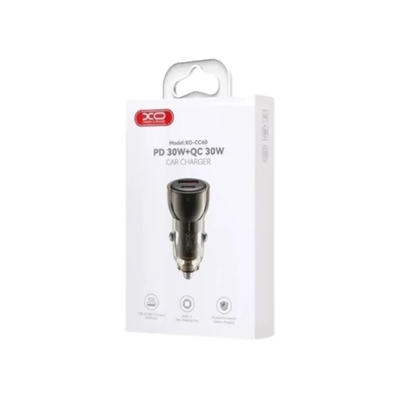Auto punjac XO CC60 30W USB+ Type C izlaz + kabal Type C