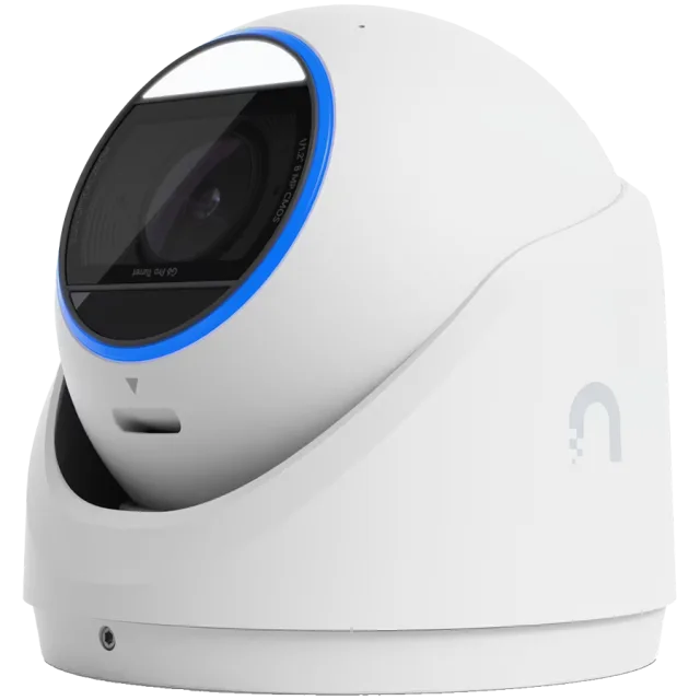 Ubiquiti UVC-G6-Pro-Turret-W All-weather tamper-resistant 4K PoE+ camera with a Multi-TOPS AI engine, 2.36x optical zoom, and a large 1/1.2" CMOS sensor for exceptional low-light clarity and long-rang