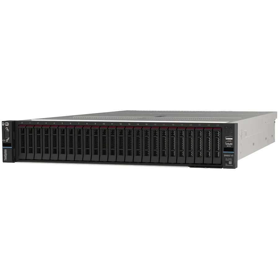 Lenovo ThinkSystem SR650 V3,1x Intel Xeon Silver 4514Y (16C 2.0GHz 150W),1x 32GB (2xR8),1x 940-8i RAID 4GB PCIe 12GB,1x 1100W,XCC Platinum,3yr Warranty