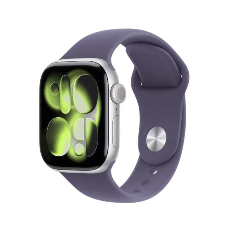 Apple Watch Series 11 GPS 42mm Silver Aluminium Case With Purple Fog SB MEU64 S/M