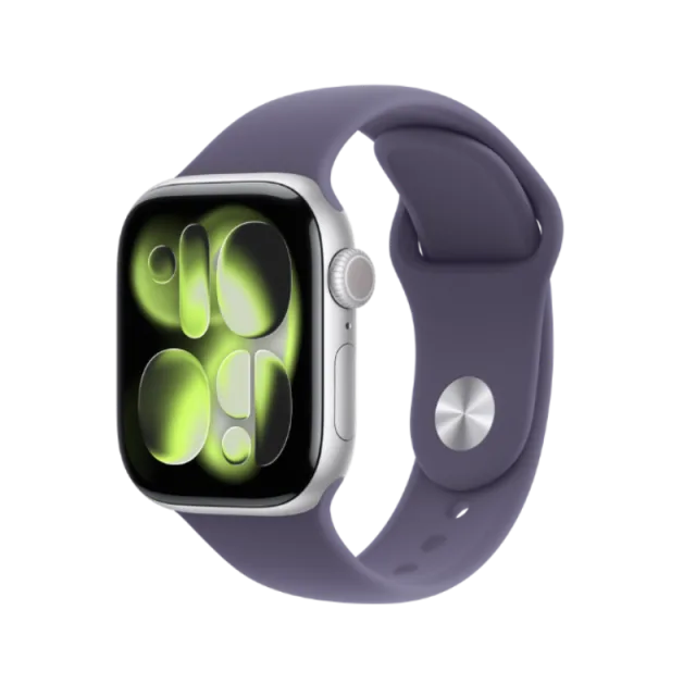 Apple Watch Series 11 GPS 42mm Silver Aluminium Case With Purple Fog SB MEU64 S/M