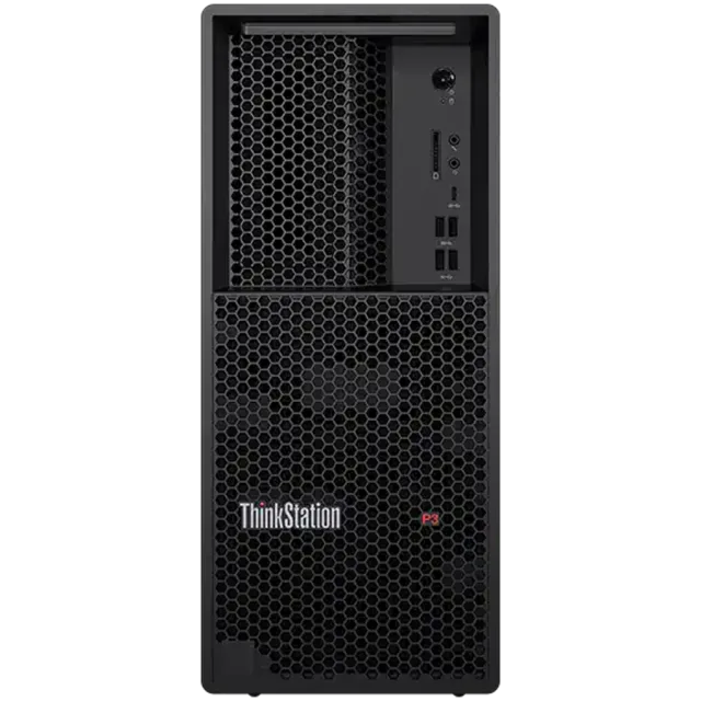 Lenovo ThinkStatio P3 Gen2, Intel Core Ultra 7 265 vPro, 2x16 GB DDR5-5600MT/s, 1 TB SSD M.2, NVIDIA RTX A1000 8GB GDDR6, Front: 4x USB 3.2, 1x USB C 3.2, 1x Mic, 1x Head/Mic, Back 2x USB 3.2, 2x USB