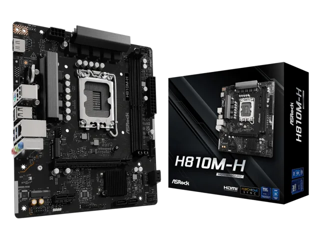 ASROCK MB H810M-H2xDDR5, M.2, 4xSATA, 10xUSBHDMI, Micro ATX