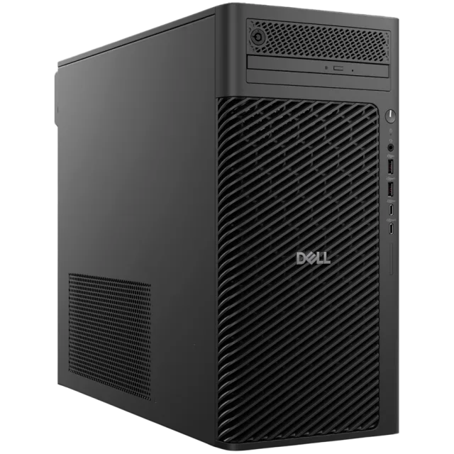Dell Pro Max  Tower, Intel Core Ultra 7 265K, 32GB (2x16GB) DDR5, M.2 1TB PCIe, Intel Int GPU, Front2x USB 3.2, 2x USB C 3.2, SD reader, Back 2x USB 2.0, 2x USB 3.2, 1x USB C 3.2, RJ45, 2x DP, USB KB/