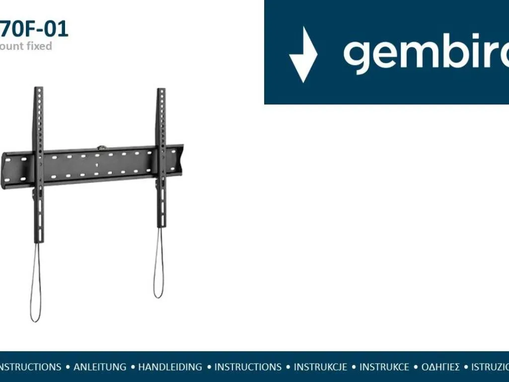 TV Nosac 37-70'' Fixni Gembird WM-70F-01