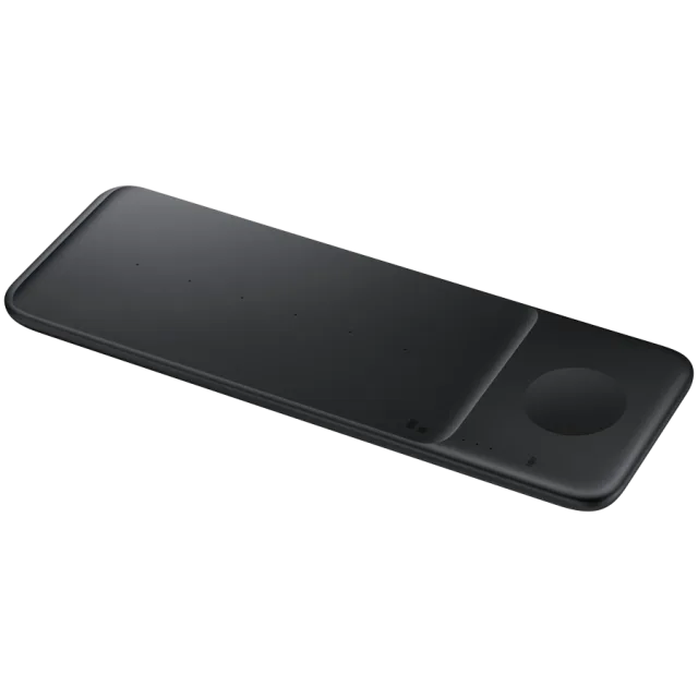 SAMSUNG Fast Wireless Charger Trio Black With travel Adapter