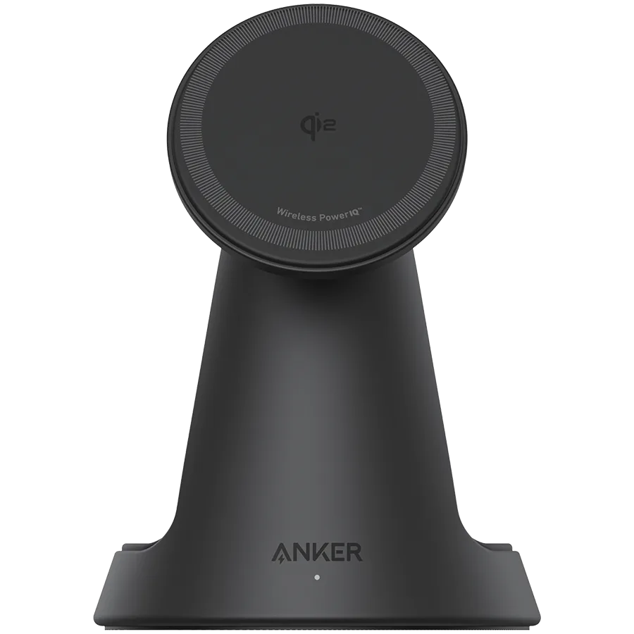 Anker MagGo Wireless Charging Station (3-in-1, Dock Stand) cable and charger bundle Black