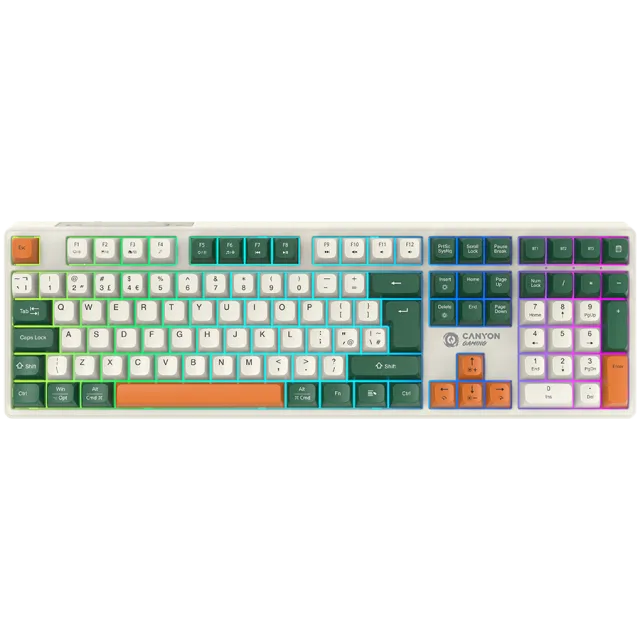 CANYON keyboard Shadder GKW-11 Mech RGB UK/US Wireless White